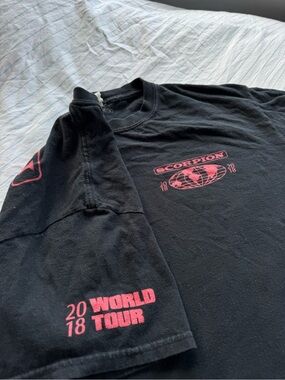 Drake Scorpion World Tour 2018 Graphic/Concert Tee - Black & Pink